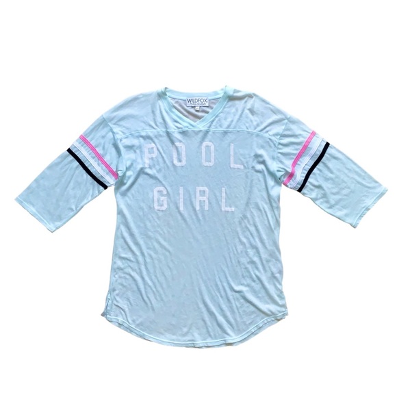 Wildfox Pool Girl Thin Tissue Long Oversized Tee Tunic - Picture 4 of 9